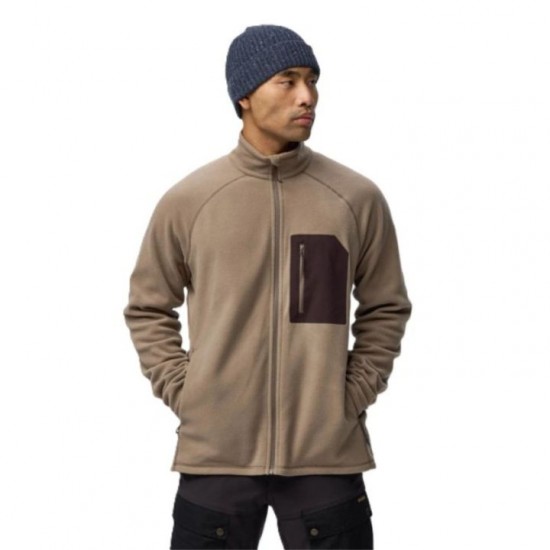 Men's Fjällräven Kaipak Fleece Jacket M Fjällräven Kaipak Fleece M (F12600321) men's fleece jacket made from recycled Polartec® polyester. Lightweight (280g), with G-1000® Air reinforcement & 3 pockets