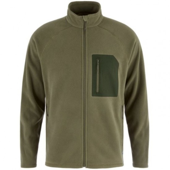 Men's Fjällräven Kaipak Fleece Jacket M Fjällräven Kaipak Fleece M (F12600321) men's fleece jacket made from recycled Polartec® polyester. Lightweight (280g), with G-1000® Air reinforcement & 3 pockets