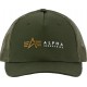 Alpha Label Trucker Cap - Καπέλο Snapback με Mesh Πλάτη - Alpha Industries