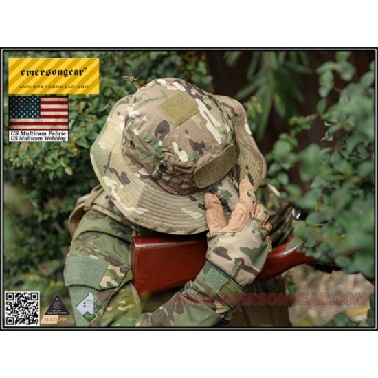 Επιχειρησιακό Καπέλο Στρογγυλό EmersonGear με Κωδικό EM9472MC, Ύφασμα Ριπ-Στοπ, Εσωτερική Κρυφή Θήκη Χάρτη και Ρυθμιζόμενο Ιμάντα Σαγονιού
