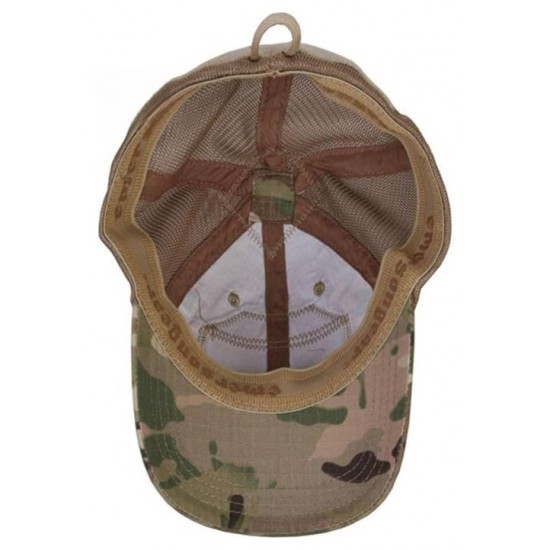 Ελαφρύ Επιχειρησιακό Καπέλο EmersonGear με Ύφασμα Πλέγματος Υψηλής Διαπνοής, Υδατοαπωθητική Προστασία, Ρυθμιζόμενη Ελαστική Εφαρμογή και Πάνελ Velcro