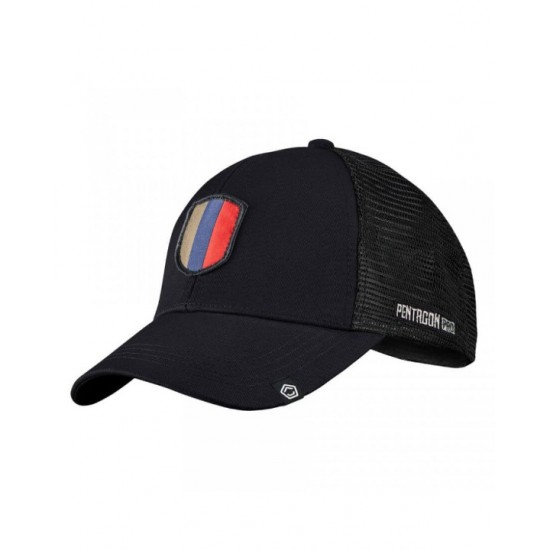 Καπέλο Τζόκεϊ με Δίχτυ Pentagon Crest Trucker Cap - K13082 Αεριζόμενο Βαμβακερό Καπέλο Τζόκεϊ Pentagon με Διχτυωτό Πλέγμα, Εσωτερική Επένδυση Υψηλής Ορατότητας, Συμβολικό Σήμα Crest
