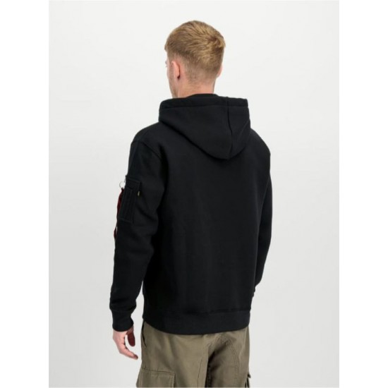 Ανδρικό Φούτερ με Κουκούλα Alpha Industries Alpha Label Hoodie Alpha Industries Alpha Label Hoodie Ανδρικό φούτερ με κουκούλα. Υφασμα 330 g/m², τσέπη μανικιού RBF, κανονική εφαρμογή & στρατιωτική ποιότητα