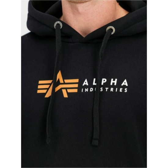 Ανδρικό Φούτερ με Κουκούλα Alpha Industries Alpha Label Hoodie Alpha Industries Alpha Label Hoodie Ανδρικό φούτερ με κουκούλα. Υφασμα 330 g/m², τσέπη μανικιού RBF, κανονική εφαρμογή & στρατιωτική ποιότητα