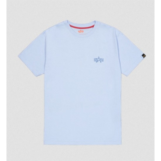 Alpha Industries Signature Backprint T - Ανδρική Μπλούζα με Κοντό Μανίκι Βαμβακερή με Στάμπα στην Πλάτη