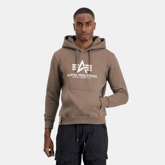 ALPHA INDUSTRIES BASIC HOODY ΜΠΛΟΥΖΑΚΙΑ ΚΟΝΤΟ ΜΑΝΙΚΙ - ΦΟΥΤΕΡ Alpha  Industries