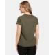 Women's Short Sleeve T-Shirt Kilpi Lismain-W - 1L0302KI Kilpi Lismain-W Technical Women's Sports T-Shirt Made from Quick-Drying OPTI-DRY Fabric with Nature-Inspired Pattern