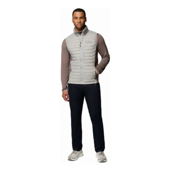Men’s Vest Columbia Powder Pass Hybrid Vest - 2126111 Columbia Powder Pass Sleeveless Puffer Vest with Omni-SHIELD™ Technology, Recycled Polyester Insulation & Stretch Side Panels