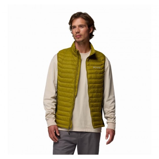 Men’s Vest Columbia Powder Pass Hybrid Vest - 2126111 Columbia Powder Pass Sleeveless Puffer Vest with Omni-SHIELD™ Technology, Recycled Polyester Insulation & Stretch Side Panels