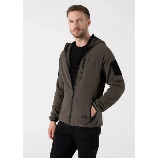 Fleece & Softshell Jacket – Helikon Tex Patriot PRO Helikon Tex Patriot PRO Men's Tactical & Outdoor Jacket featuring STORMFLEECE® technology, windproof protection, 5 pockets, an ergonomic hood, YKK® zippers, and laser-cut loop panels.