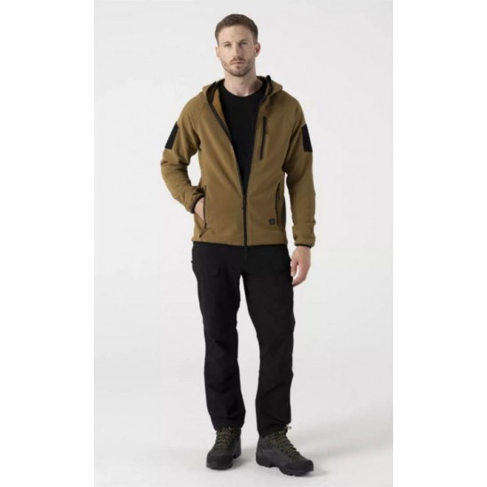 Fleece & Softshell Jacket – Helikon Tex Patriot PRO Helikon Tex Patriot PRO Men's Tactical & Outdoor Jacket featuring STORMFLEECE® technology, windproof protection, 5 pockets, an ergonomic hood, YKK® zippers, and laser-cut loop panels.