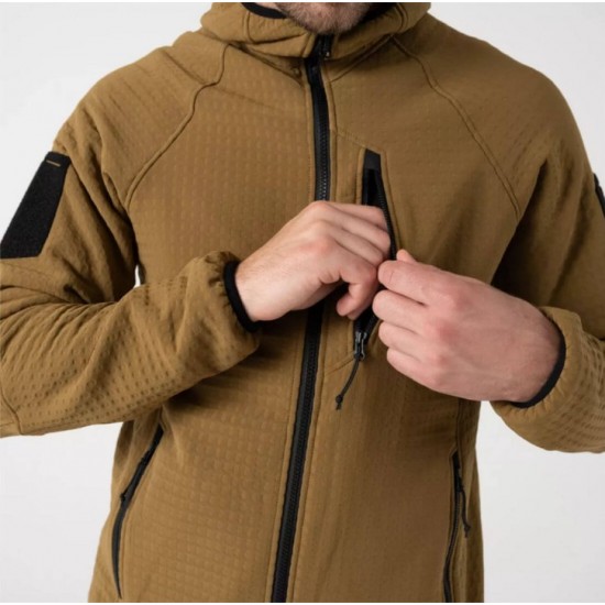 Fleece & Softshell Jacket – Helikon Tex Patriot PRO Helikon Tex Patriot PRO Men's Tactical & Outdoor Jacket featuring STORMFLEECE® technology, windproof protection, 5 pockets, an ergonomic hood, YKK® zippers, and laser-cut loop panels.