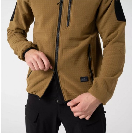 Fleece & Softshell Jacket – Helikon Tex Patriot PRO Helikon Tex Patriot PRO Men's Tactical & Outdoor Jacket featuring STORMFLEECE® technology, windproof protection, 5 pockets, an ergonomic hood, YKK® zippers, and laser-cut loop panels.