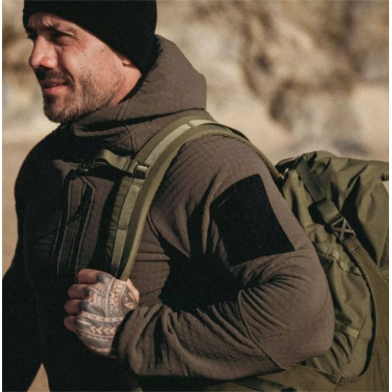 Fleece & Softshell Jacket – Helikon Tex Patriot PRO Helikon Tex Patriot PRO Men's Tactical & Outdoor Jacket featuring STORMFLEECE® technology, windproof protection, 5 pockets, an ergonomic hood, YKK® zippers, and laser-cut loop panels.