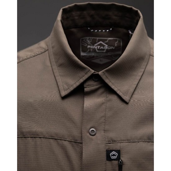 Πουκάμισο Κοντομάνικο Pentagon Trail Expedition Shirt - K02036 Pentagon Πουκάμισο Κοντομάνικο Quick-dry, Ανθεκτικό, Επιχειρησιακό & Ορειβασίας με Αντιηλιακή Προστασία UPF 50 και Αντιμικροβιακή Τεχνολογία