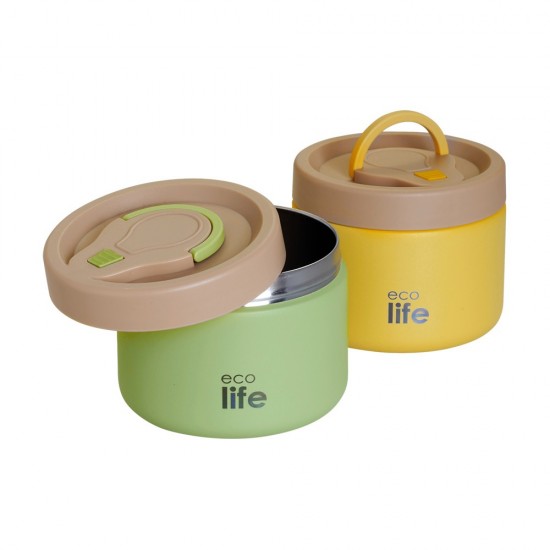 ΘΕΡΜΟΣ ΦΑΓΗΤΟΥ ΣΤΡΟΓΓΥΛΟ 650ML ECOLIFE