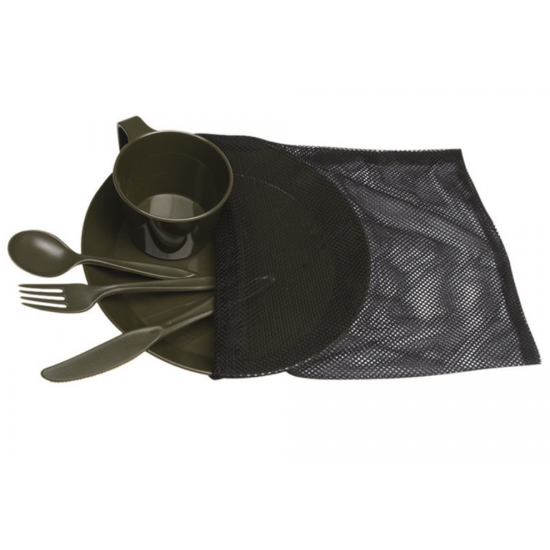 CAMP SET OD PLASTIC MILTEC CAMP SET OD PLASTIC MILTEC