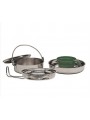 COOK SET STAINLESS STEEL 1 PERSON miltec