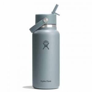 Θερμός Ανοξείδωτο με Καλάμακι (946ml) - Hydro Flask Wide Mouth 32 oz - Καπάκι Flex Straw