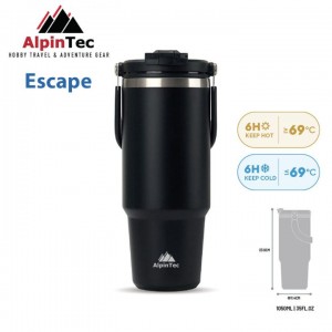 Θερμός Ποτήρι Ανοξείδωτο - Alpintec Escape Tumbler 1050ml