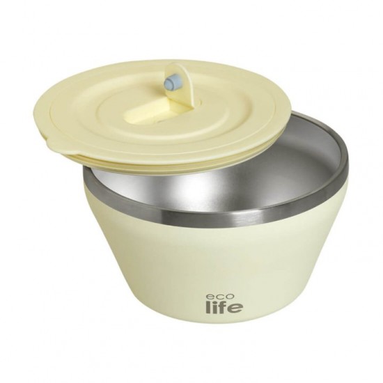 Θερμός Φαγητού Ανοξείδωτο Υδατοστεγές - Ecolife Thermos Bowl 1180ml Ecolife Thermos Bowl 1180ml ανοξείδωτο θερμός φαγητού. Υδατοστεγές, αεροστεγές, με διπλό τοίχωμα 18/8, διατήρηση θερμοκρασίας 3-4 ώρες & BPA Free