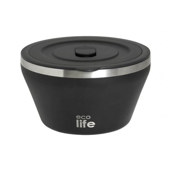 Θερμός Φαγητού Ανοξείδωτο Υδατοστεγές - Ecolife Thermos Bowl 1180ml Ecolife Thermos Bowl 1180ml ανοξείδωτο θερμός φαγητού. Υδατοστεγές, αεροστεγές, με διπλό τοίχωμα 18/8, διατήρηση θερμοκρασίας 3-4 ώρες & BPA Free