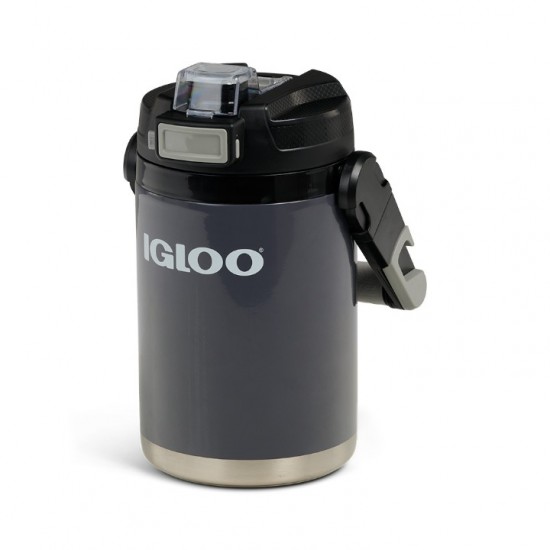 Thermal Water Bottle / Hydration Flask - Igloo Rival 54oz / 1.59L - 41478 Igloo Rival 1.59L – Insulated Hybrid Water Bottle made from 304 Stainless Steel with MaxCold® Insulation, CONNEXT™ System & Locking Flip-Top Spout