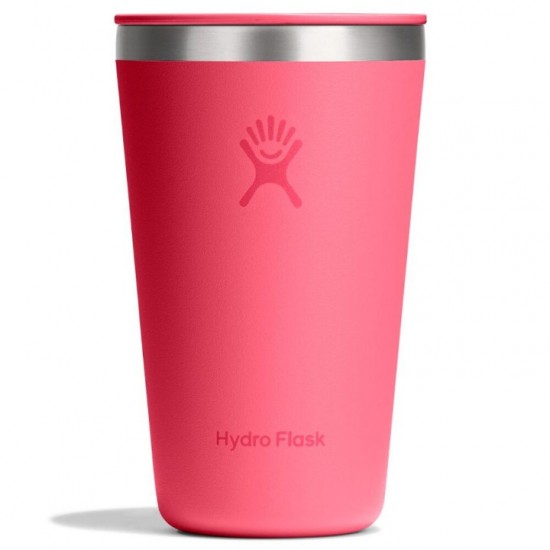 Insulated Hydro Flask 473ml Tumbler made from premium 18/8 stainless steel, featuring TempShield® double-wall vacuum insulation and a sliding Press-In Lid