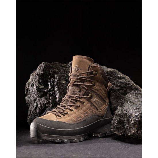 Ορειβατικά Μποτάκια Pentagon Predator Mountaineering 8" - K15068 Αδιάβροχα ορειβατικά μποτάκια & επιχειρησιακά άρβυλα Pentagon Predator Mountaineering 8" (K15068). Δέρμα Nubuck 1.6-1.8mm, μεμβράνη Hydroguard®, σόλα SRC