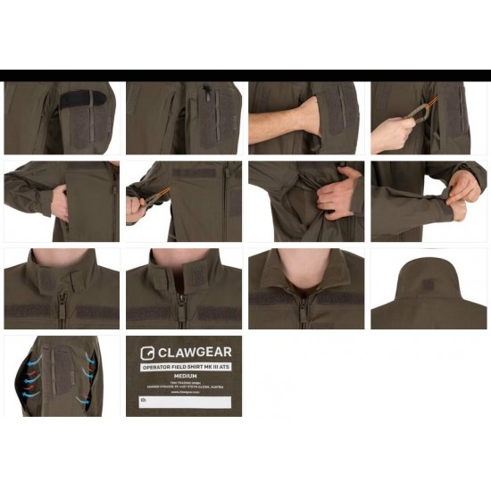 Clawgear Operator Field Shirt MK III ATS Flex – Επιχειρησιακό Πουκάμισο Μάχης NYCO RipStop