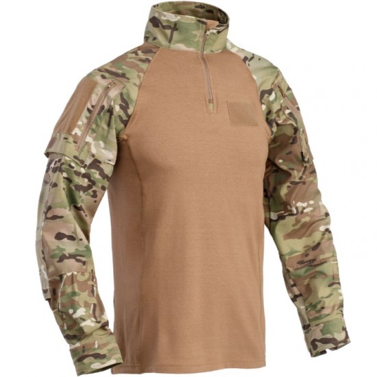 Επιχειρησιακό Χιτώνιο Μάχης - Defcon 5 Tiger Combat Shirt Επιχειρησιακή Μπλούζα Μάχης Defcon 5 Tiger με Ενισχύσεις Ripstop στα Μανίκια, Ελαστικό Κορμό, Υποδοχές για Επιγκονατίδες και Πάνελ Velcro