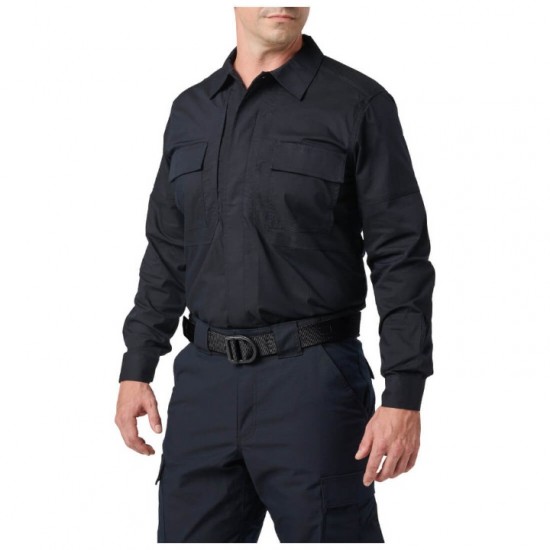 Operational Shirt - 5.11 Flex-Tac TDU Long Sleeve Shirt - 72250 5.11 Flex-Tac TDU Ripstop Shirt – Long-Sleeve Tactical Duty Shirt made from Flex-Tac® fabric with DWR coating, ReadyPocket™ pockets, and knee/elbow pad compatibility.