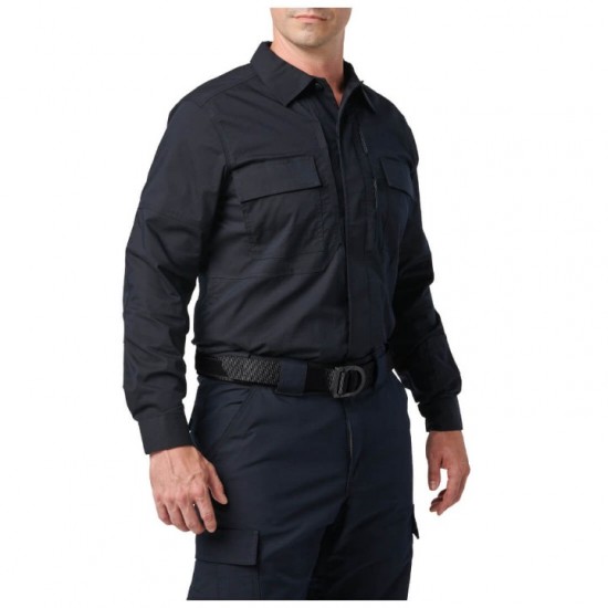 Operational Shirt - 5.11 Flex-Tac TDU Long Sleeve Shirt - 72250 5.11 Flex-Tac TDU Ripstop Shirt – Long-Sleeve Tactical Duty Shirt made from Flex-Tac® fabric with DWR coating, ReadyPocket™ pockets, and knee/elbow pad compatibility.