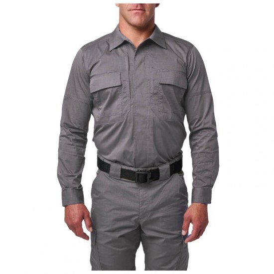 Operational Shirt - 5.11 Flex-Tac TDU Long Sleeve Shirt - 72250 5.11 Flex-Tac TDU Ripstop Shirt – Long-Sleeve Tactical Duty Shirt made from Flex-Tac® fabric with DWR coating, ReadyPocket™ pockets, and knee/elbow pad compatibility.