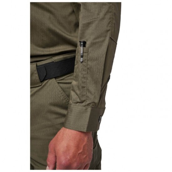 Operational Shirt - 5.11 Flex-Tac TDU Long Sleeve Shirt - 72250 5.11 Flex-Tac TDU Ripstop Shirt – Long-Sleeve Tactical Duty Shirt made from Flex-Tac® fabric with DWR coating, ReadyPocket™ pockets, and knee/elbow pad compatibility.