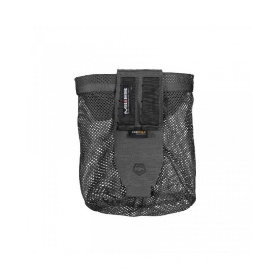 Pentagon Amina Foldable Mesh Dump Pouch - K17117 Operational mesh dump pouch for empty magazines, Pentagon Amina K17117. Reinforced with 500D Cordura®, MOLLE-compatible attachment system, low-profile design, and rapid deployment