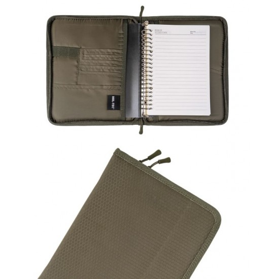 Επιχειρησιακό Σημειωματάριο - Mil-Tec HexTac Tactical Notebook Medium Mil-Tec HexTac Medium επιχειρησιακό σημειωματάριο με φερμουάρ & μπλοκ σημειώσεων. Ύφασμα Hexagon, θήκες εγγράφων, στυλοθήκες & σήμα Velcro