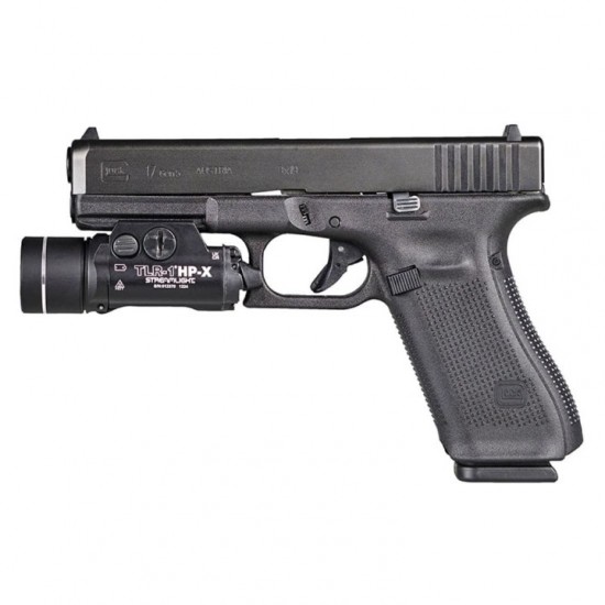 Φακός Όπλου Streamlight TLR-1 HP-X - 1300 Lumens Streamlight TLR-1 HP-X Επιχειρησιακός φακός όπλου. Ισχύς 1.300 Lumens, εμβέλεια 555m, Multi-Fuel (SL-B9 / CR123A), αδιάβροχος IPX7 & αλλαγή μπαταρίας από μπροστά