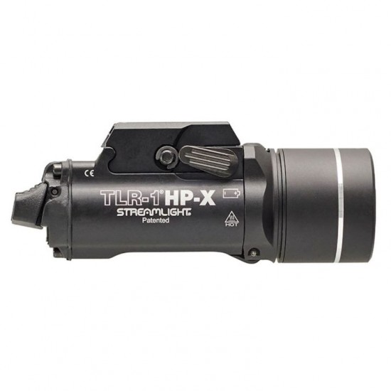 Φακός Όπλου Streamlight TLR-1 HP-X - 1300 Lumens Streamlight TLR-1 HP-X Επιχειρησιακός φακός όπλου. Ισχύς 1.300 Lumens, εμβέλεια 555m, Multi-Fuel (SL-B9 / CR123A), αδιάβροχος IPX7 & αλλαγή μπαταρίας από μπροστά