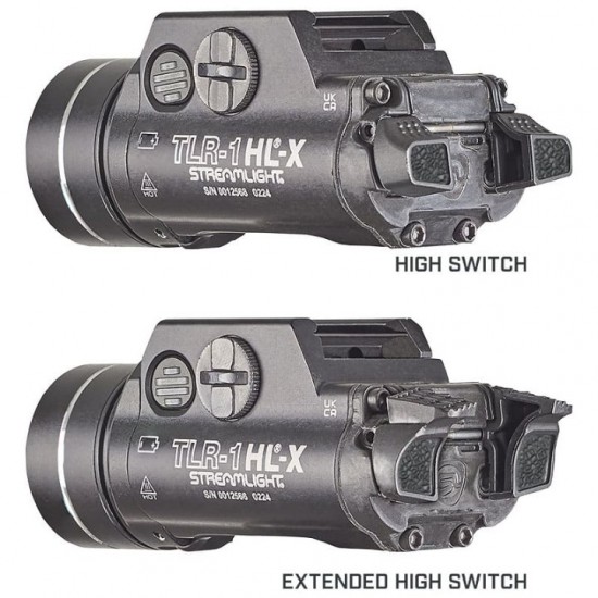 Ισχυρός Φακός Όπλου Streamlight TLR-1 HL-X 1500 Lumens Streamlight TLR-1 HL®-X Φακός Ράγας Πιστολιού 1500 Lumens 20.000 candela, Multi-Fuel (SL-B9 USB-C ή CR123A), μπροστινή υποδοχή μπαταρίας & αδιαβροχοποίηση IPX7
