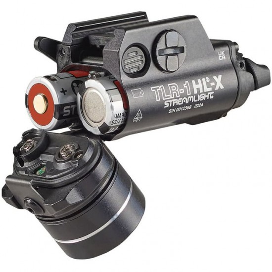 Ισχυρός Φακός Όπλου Streamlight TLR-1 HL-X 1500 Lumens Streamlight TLR-1 HL®-X Φακός Ράγας Πιστολιού 1500 Lumens 20.000 candela, Multi-Fuel (SL-B9 USB-C ή CR123A), μπροστινή υποδοχή μπαταρίας & αδιαβροχοποίηση IPX7