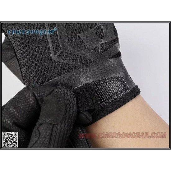 Ελαφριά Τακτικά Γάντια EmersonGear με Παλάμη από Δέρμα PU, Συμβατότητα με Οθόνες Αφής, Προστασία Καρπού από Θερμοπλαστικό Καουτσούκ και Αεριζόμενο Ύφασμα