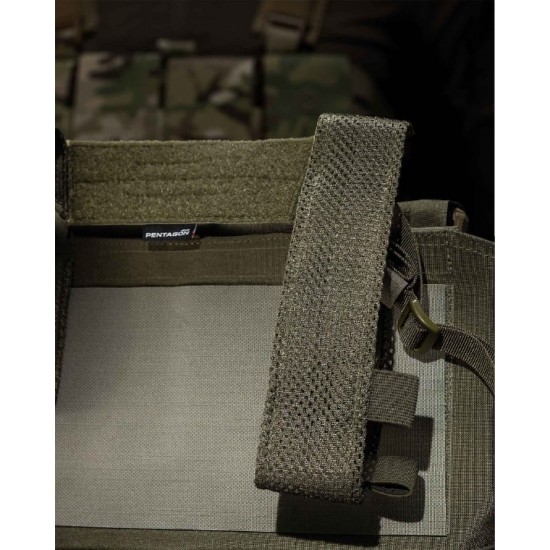Combat Vest Harness Pentagon Amina Hybrid Recon Chest Rig K20009 Lightweight combat vest & equipment carrier Pentagon Amina Hybrid Recon (K20009) made of Cordura® 500D. MOLLE vest with integrated pouches, compatible with a plate carrier