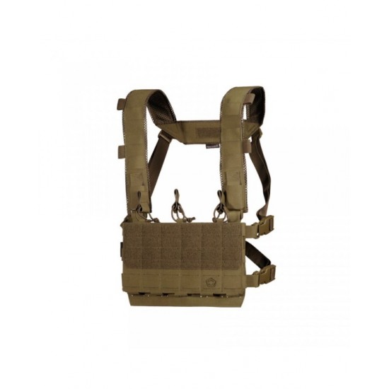 Combat Vest Pentagon Amina Micro Chest Rig K20010 Lightweight combat vest & equipment carrier Pentagon Amina K20010 made of Cordura® 500D. MOLLE vest compatible with plate carrier. Includes a pouch for 3 x 5.56mm magazines