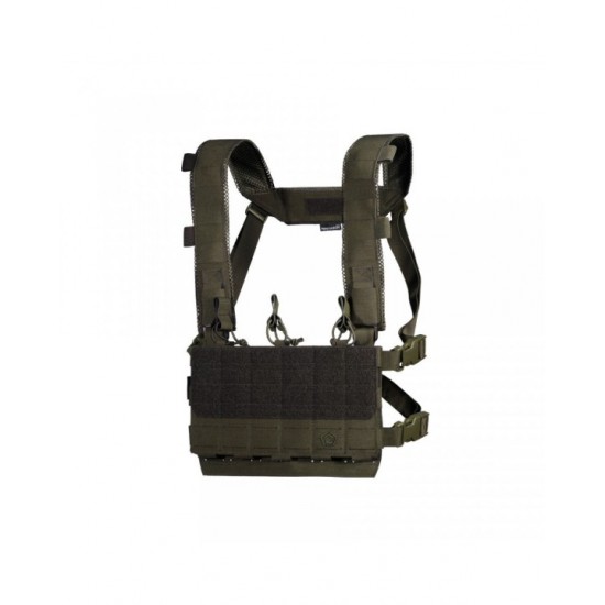 Combat Vest Pentagon Amina Micro Chest Rig K20010 Lightweight combat vest & equipment carrier Pentagon Amina K20010 made of Cordura® 500D. MOLLE vest compatible with plate carrier. Includes a pouch for 3 x 5.56mm magazines