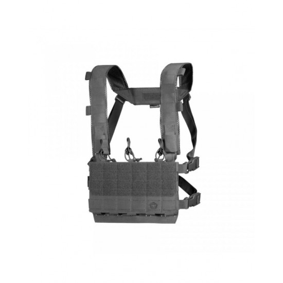 Combat Vest Pentagon Amina Micro Chest Rig K20010 Lightweight combat vest & equipment carrier Pentagon Amina K20010 made of Cordura® 500D. MOLLE vest compatible with plate carrier. Includes a pouch for 3 x 5.56mm magazines