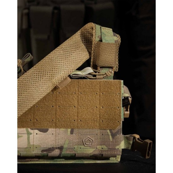 Combat Vest Pentagon Amina Micro Chest Rig Multicam K20010-MC Lightweight combat vest & equipment carrier Pentagon Amina Micro (K20010-MC) in Multicam® camouflage. MOLLE vest made of 500D nylon, compatible with a plate carrier