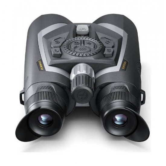 Thermal Imaging & Night Vision Multispectral Binoculars - Pulsar Symbion LRF DXT50 Pulsar Symbion LRF DXT50 – Professional magnesium multispectral 3-in-1 binoculars with a 1280x1024 thermal sensor, 4K digital sensor, 1500m laser rangefinder, and ballistic calculator