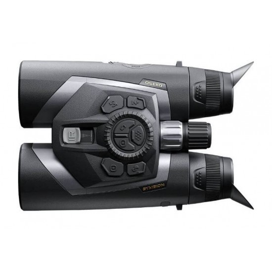 Thermal Imaging & Night Vision Multispectral Binoculars - Pulsar Symbion LRF DXT50 Pulsar Symbion LRF DXT50 – Professional magnesium multispectral 3-in-1 binoculars with a 1280x1024 thermal sensor, 4K digital sensor, 1500m laser rangefinder, and ballistic calculator
