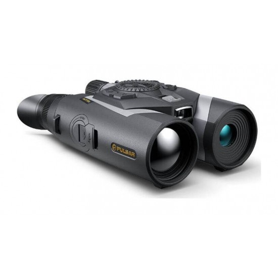 Thermal Imaging & Night Vision Multispectral Binoculars - Pulsar Symbion LRF DXT50 Pulsar Symbion LRF DXT50 – Professional magnesium multispectral 3-in-1 binoculars with a 1280x1024 thermal sensor, 4K digital sensor, 1500m laser rangefinder, and ballistic calculator
